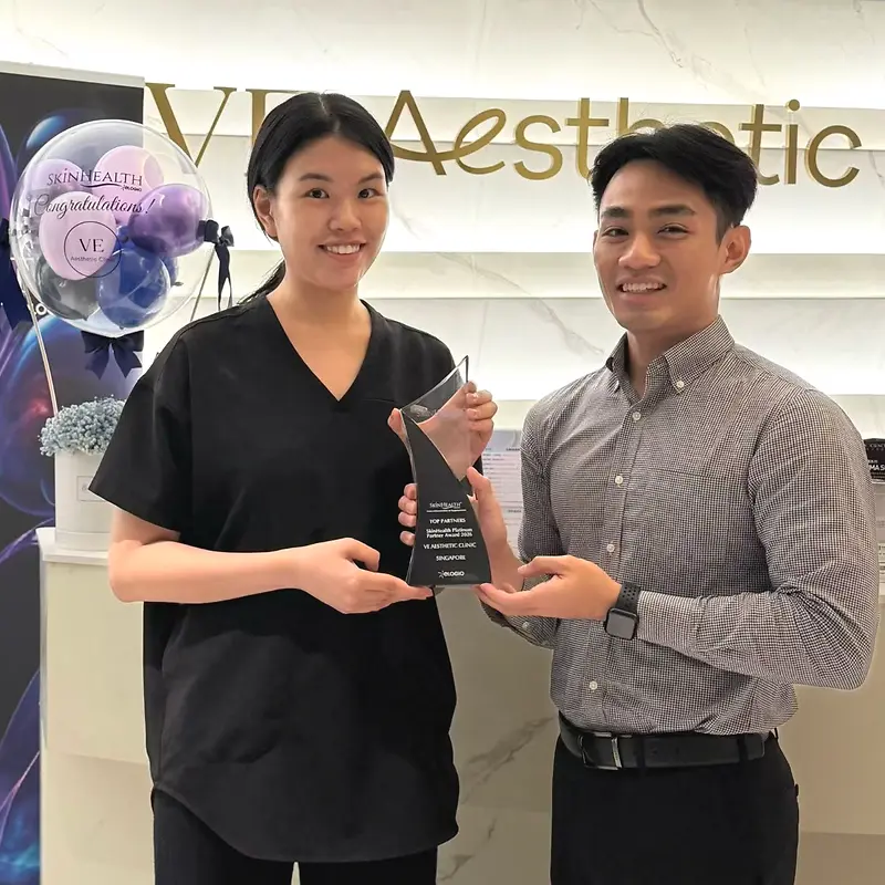 SkinHealth Alliance 铂金合作伙伴 2026,由 Elogio Asia 颁发